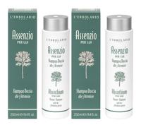 L'Erbolario Assenzio Shampoo Doccia Alle 3 Artemisie 2x250 ml Shampoo