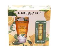 L'Erbolario Crema Mani al Limone 75 ml + Balsamo Proteggi Labbra