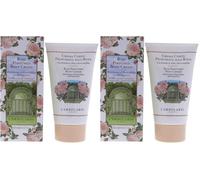 L'Erbolario Crema Profumata alla Rosa Nutriente e Vellutante per il Corpo 150ml (Confezione da 2)