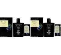 L'Erbolario, Doccia Shampoo Energizzante Ginepro Nero, Detergente per Corpo e Capelli, 250 ml (Confezione da 2)