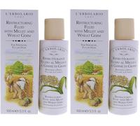 L'Erbolario Fluido Ristrutturante con Miglio e Germe di Grano 100 ml (Confezione da 2)