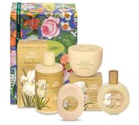L'ERBOLARIO - IRIS BIANCO Completa - Confezione Regalo in Scatola Originale - 1 Bagnocrema da 300 ml, 1 Crema Corpo da 300 ml, 1 Profumo da 50 ml, 1 Sapone da 125 gr + in OMAGGIO Sacchetto di Raso