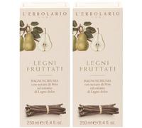 L'Erbolario Legni Fruttati Bagnoschiuma 2x250 ml Schiuma da bagno