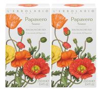 L'Erbolario Papavero Soave Bagnoschiuma 2x250 ml Schiuma da bagno