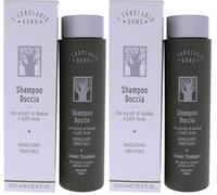 L'Erbolario Shampoo Doccia Uomo, Detergente per Corpo e Capelli Energizzante e Tonificante con Estratto di Bamboo e Caffè Verde, Formato 250ml (Confezione da 2)