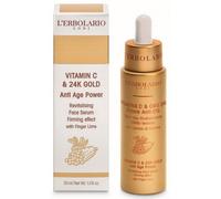 L'Erbolario Siero viso antietà alla VITAMINA C e ORO 24K 30 ml