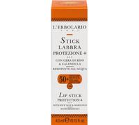 L'Erbolario, Stick Solare Labbra ad Alta Protezione da Raggi UVA e UVB, SPF 50, 4.5 ml