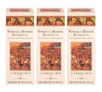 L'Erbolario Vaniglia e Zenzero Bagnoschiuma 3x250 ml Schiuma da bagno