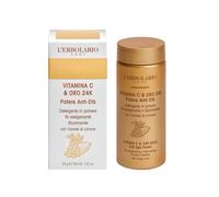 L'Erbolario Vitamina C & Oro 24K Detergente Viso in Polvere, 35g