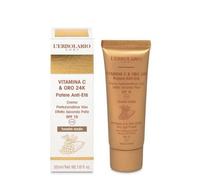 L'Erbolario VITAMINA C & ORO CREMA PERFEZIONATRICE VISO EFFETTO SECONDA PELLE SPF15 MEDIA 50 ML