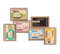 L'Erboristica Athena's | Saponi Vegetali Assortiti: Sapone Uomo, Olio di Oliva Bio, di Mandorle Dolci, di Argan, Marsiglia, Amido di Riso, Saponetta 100 gr, 6 Pezzi, Made in Italy