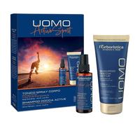 L'erboristica box uomo active sport tonico + shampoo doccia