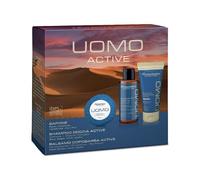 L'Erboristica Kit Uomo Active - Sapone, Shampoo Doccia, Balsamo Dopobarba