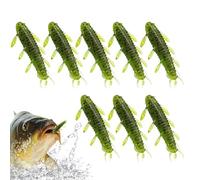 Lere da al Bar, esca di trota | Silkworms esche per la del ghiaccio | seta morbida realistica L Esche da al Basso Perch Black