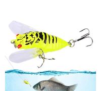Lere da pesca alla cicala, cigada simulando esche di pesce - Tackle di fascino realistico con suono,Batti di attrattiva d'acqua dolce, accessori per attrezzatura da pesca per acqua dolce, acqua salata