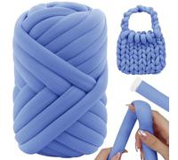 LEREATI Filato Gigante 500g, Fettuccia per Borse a Uncinetto, Lana Grossa Morbida Chunky Yarn Tubolare Lana Filo Cotone Grosso per Borse Uncinetto, Coperte a Mano, Nidi di Animali Domestici, Fai-da-Te
