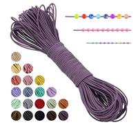 LEREATI Filo Elastico per Braccialetti Resistente, Cordoncino Elastico 1mm x 20m Elastici Braccialetti Cordino Elastico, Filo Nylon per Collane Perline Braccialetti Fai da Te Cucire (Fucsia)