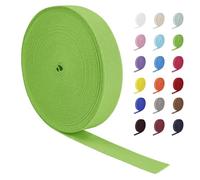 LEREATI Nastro Elastico per Cucito 20mm x 16m Ampio Fettuccia Elastica, Rotolo Banda Elastica per Cucire Pantaloni, Cinture, Artigianato Fai-Da-Te (Verde Erba)
