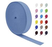 LEREATI Nastro Elastico per Cucito 25mm x 16m Ampio Fettuccia Elastica, Rotolo Banda Elastica per Cucire Pantaloni, Cinture, Artigianato Fai-Da-Te (Blu Acqua)