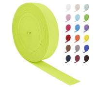 LEREATI Nastro Elastico per Cucito 30mm x 16m Ampio Fettuccia Elastica, Rotolo Banda Elastica per Cucire Pantaloni, Cinture, Artigianato Fai-Da-Te (Verde Fluorescente)