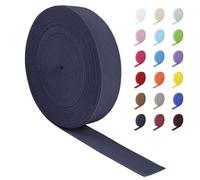 LEREATI Nastro Elastico per Cucito 30mm x 16m Ampio Fettuccia Elastica, Rotolo Banda Elastica per Cucire Pantaloni, Cinture, Artigianato Fai-Da-Te (Blu Scuro)