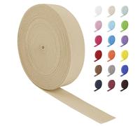 LEREATI Nastro Elastico per Cucito 30mm x 16m Ampio Fettuccia Elastica, Rotolo Banda Elastica per Cucire Pantaloni, Cinture, Artigianato Fai-Da-Te (Cachi)