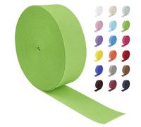LEREATI Nastro Elastico per Cucito 50mm x 16m Ampio Fettuccia Elastica, Rotolo Banda Elastica per Cucire Pantaloni, Cinture, Artigianato Fai-Da-Te (Verde Erba)