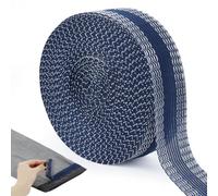 LEREATI Orlo Svelto Termoadesivo Forte 2.5cm x 10m Adesivo per Orlo Pantaloni Senza Cuciture, Nastro Adesivo per Tessuti per Jeans, Tende, Indumenti (Blu)