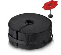 Lergas Supporto per ombrellone, riempibile, pieghevole, diametro regolabile, supporto per ombrellone da balcone, fino a 35 kg di sabbia per tutti gli ombrelloni (rotondo)