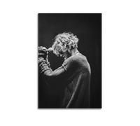 LERIAENHD Layne Staley - Poster artistico da parete su tela, decorazione artistica da parete in stile vintage, per soggiorno, camera da letto, elegante poster estetico, 20 x 30 cm, senza cornice