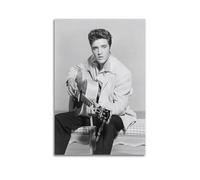 LERIAENHD Poster artistico da parete con Elvis Presley, stampa artistica da parete su tela, stile vintage, per soggiorno, camera da letto, elegante poster estetico, 30 x 45 cm, senza cornice