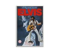 LERIAENHD Poster artistico da parete con Elvis Presley, stampa artistica da parete su tela, stile vintage, per soggiorno, camera da letto, elegante poster estetico, 30 x 45 cm, senza cornice