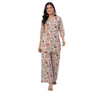 Leriya Fashion Set Kurta da donna | Co ord Set da donna elegante | Set Kurti da donna | Kurti corto da donna | Kurtis | Set Kurta dritto etnico Jaipuri con pantaloni palazzo | Abito Salwar per abiti