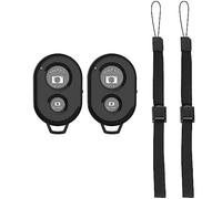 Lerkely Telecomando dell'otturatore della fotocamera Bluetooth con cinturino da polso, Cliceur fotografico Bluetooth compatibile con i-OS e Android/Phone/Pad/e altri 2pcs
