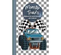 Lern-Bande: Monster Trucks Malbuch für kleine Künstler ab 3 Jahre
