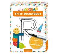 Lernraupe - Erste Buchstaben: 50 Karten mit abwischbarem Stift