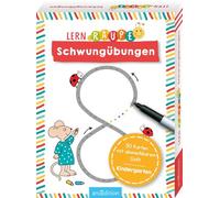 Lernraupe - Schwungübungen: 50 Karten mit abwischbarem Stift