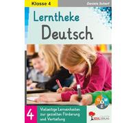 Lerntheke Deutsch Klasse 4 - Grammatik, Rechtschreibung, Lesen & Schreiben | Differenziert in 2 Niveaustufen | Mit Lösungen zur Selbstkontrolle: ... zur gezielten Förderung und Vertiefung