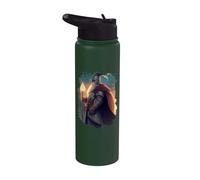 L'eroe cavaliere mago con coraggio e magia Stainless Steel Insulated Water Bottle