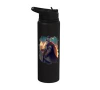 L'eroe cavaliere mago con coraggio e magia Stainless Steel Insulated Water Bottle