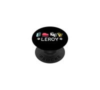 Leroy personalizzato cane nome Leroy Pet Lover PopSockets PopGrip Adesivo