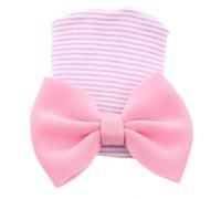 Lerpwige 0-1M Baby Bonnet Hat Cotone Confortevole Neonati Fetale Caps Alla Moda Bowknot Cappello Caldo Cofano Trendy Copricapo Cotone Copricapo, Colore H., Taglia unica
