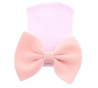 Lerpwige 0-1M Baby Bonnet Hat Cotone Confortevole Neonati Fetale Caps Alla Moda Bowknot Cappello Caldo Cofano Trendy Copricapo Cotone Copricapo, Colore B., Taglia unica