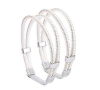 Lerpwige 1 Paio Di Donne Con Tacco Alto Fattori Di Scarpa Con Cinghie Alla Caviglia Antiskid Regolabile Cinghie Per La Scarpa Per Aumentare La Stabilità Moda Banda Di Scarpa, Carino Pearls White D