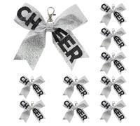 Lerpwige 10 pezzi Portachiavi Bowknot Cheerleading Collezione di Portachiavi Disegni Sparkling Bag Ciondoli Per L'Uso Quotidiano
