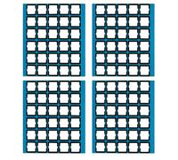 Lerpwige 120Pcs Interruttori Film E Tastiere Interruttori Pad Set 0.5mm Soft Antistatico Interruttori Film Tastiere Interruttori Silenziatore Pad