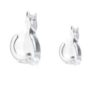Lerpwige 2 pezzi di facile installazione ganci decorativi per gatti in plastica con supporto adesivo organizzatori di stoccaggio per strati accessori chiave gatti ganci decorativi a tema