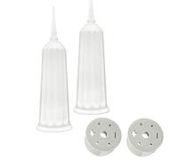 Lerpwige 2 supporti per fiori da esterno, antiruggine, resistenti alle intemperie, vasi decorativi per tombe, terrazzi, giardini di casa, base antiscivolo, contenitore per fiori da giardino