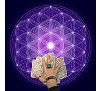 Lerpwige 23 x 23 cm, copertura per carte da gioco, tavolo per tutti i giorni, tarocchi, tovaglia rune, divinazione, tarocchi