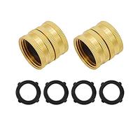 Lerpwige 2pcs Connettori Ugello Due Modi Connettore Femminile Femminile Connettore Tubo Da Giardino In Ottone Solido Riparazione Del Tubo Acqua Femminile Riparazione
